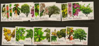 Barbados :2005 Trees Definitives 5c - $10 Sg1266 - 80 Unm. photo