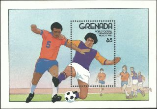 Grenada 1986 - Sports World Cup Soccer Championships Mexico 86 S/s - Sc 1365 photo