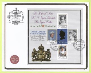 Grenada 2005 Queen Mother M/s On Limited Ed.  Fdc photo