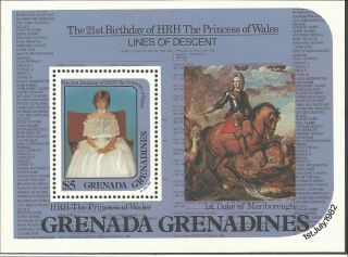Grenada Gre 1982 - Royalty Lady Diana Princess Of Wales 21st Bday - Sc 491 photo