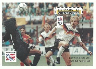 Grenada Gre 1993 - Sports World Cup Soccer Championships Us 94 S/s - Sc 1586 photo