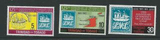 Trinidad & Tobago Sg413/5 1972 First Postage Stamp photo
