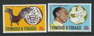 Trinidad & Tobago Sg459/60 1975 Rabies Virus photo