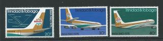 Trinidad & Tobago Sg461/3 1975 West Indian Airways photo