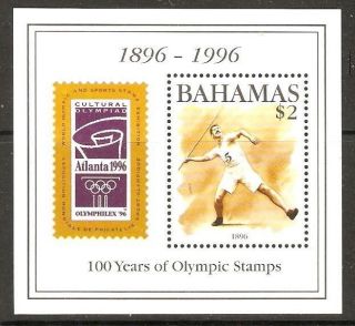 Bahamas Sgms1083 1996 Cent Of Modern Olympics photo