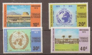 Trinidad & Tobago Sg435/8 1973 Anniversaries & Events photo