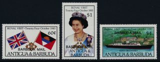 Barbuda 760 - 2 Queen Elizabeth,  Ship,  Flag photo
