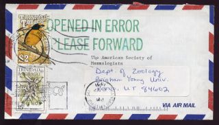 Trinidad 1991 Cover To Mammalogists Usa Opened In Error photo