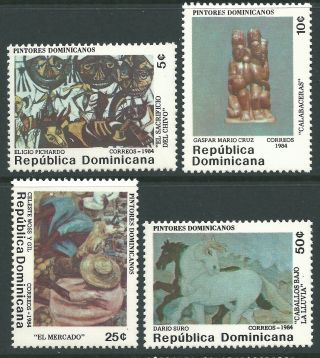 Dominican Republic 1984 - Fine Art Paintings And Sculture - Sc 925/8 photo