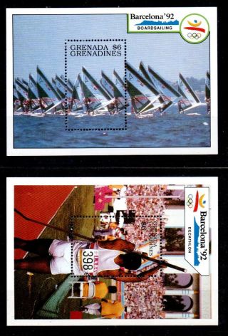 Grenada Grenadines Sgms1298 1990 Olympic Games M/s Pair photo