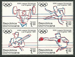 Dominican Republic 1984 - Sports Summer Olympics Los Angeles 84 - Sc 911a photo