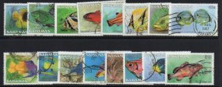 Bahamas Sg758/73a 1986 Fishes Without Date photo