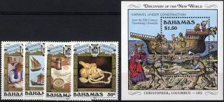 Bahamas 1989 Sg 844 - Ms848 500th Anniv Of Columbus Discovery Of America.  Um/nh. . photo