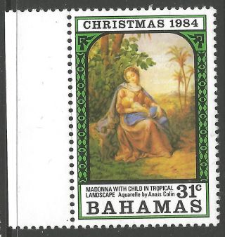 Bahamas Sg696w 1984 Christmas 31c Wmk Inverted photo