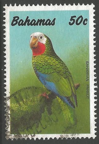 Bahamas Sg885 1990 Parrot 50c photo