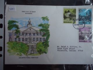 Bahamas First Day Cover 1978 Architectural Heritage photo