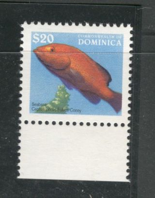 Fish High Val.  Definitive On Dominica 1998 Sc 2039b photo