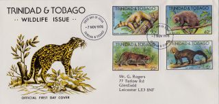 Trinidad & Tobago : Wildlife Issue First Day Cover (1978) photo