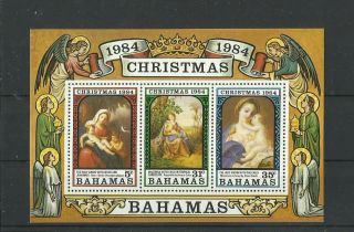 1185.  Bahamas 1984 Christmas S/s photo