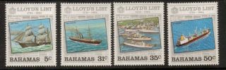 Bahamas Sg675/8 1984 Lloyds List photo