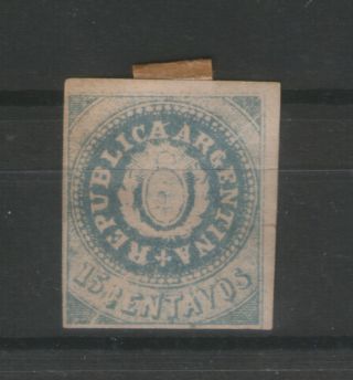 Argentina - Mh Imperforated Stamp - Classic - High Cv - 1862. photo