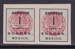 Mex 1914 Sonora Anvil Pair Sc 405 Cv$12+ (a489) photo