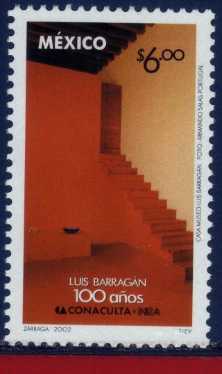 2297 Mexico 2002 Luis Barragan,  Architect,  Art,  Famous People,  Sc 2297,  Mi 3005 photo