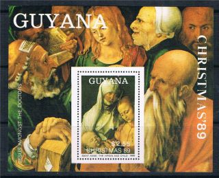 Guyana 1989 Christmas Ms 2238 photo