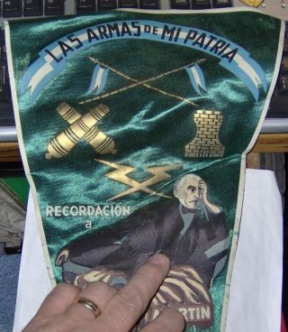 Argentina,  Las Armas De Mi Patria,  San Martin,  Military,  Pennant, . photo