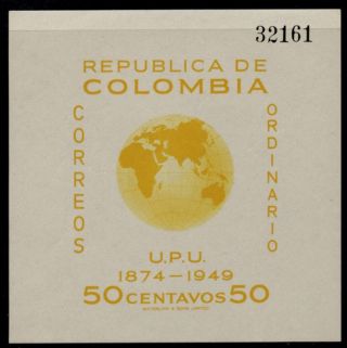 Colombia 587 Mh Upu,  Map photo