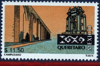 2141c Mexico 2001 Tourism Queretaro 11.  50p,  Architecture,  Bridge,  Sc 2141c, photo