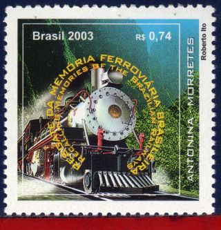2896 Brazil 2003 - Antonina - Morettes,  Railways & Train - Scott 2896 - photo