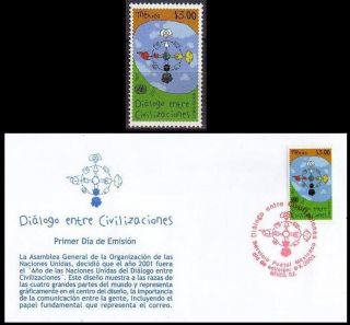 2239 Mexico 2001 Joint Issues,  United Nations,  Year Of Dialogue Among Civilization photo