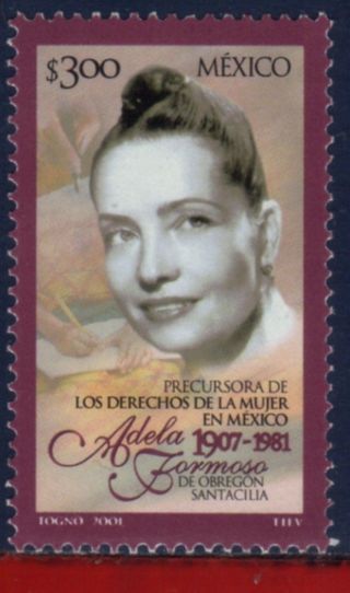 2235 Mexico 2001 Adela F.  Obregan Santcilia,  Woman ' S Rights Activist,  Mi 2930 photo