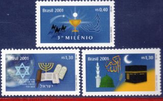 2776 - 78 - Brazil 2001 - Millennium,  Calendar Jewish,  Christian,  Islamic, photo