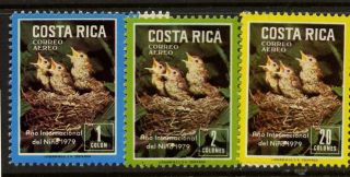 Costa Rica C747 - 9 Birds,  Year Of The Child photo