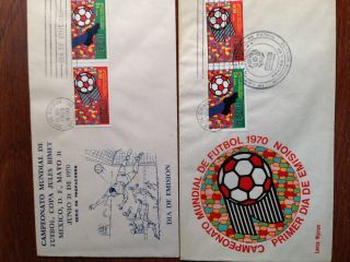 Mexico Sc C350 C351 Soccer World Cup Soccer 1970 Fdc + Fdc Plus Final Game photo