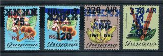 Guyana 1984 Surcharge Issue Sg 1291/4 photo
