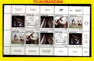 Venezuela 1988 Aluminium Industry Venalum Minisheet Yv 1388 - 92 Mi 2525 - 9mnh photo