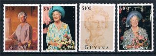 Guyana 1995 Queen Mother 95th Birthday Sg4414/7 photo