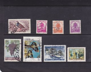 Liban Lebanon Scott 408 - 410 Cedars 397,  462 Agriculture Other Topicals photo