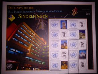 United Nations Wi 2013 Personalized Sindelfingen Sheet photo