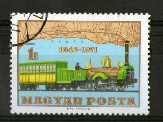 Hungary 1970 Central Hungarian Railway Commemorative Stamp Sg 2603 Vfu photo