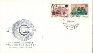 1964 Czechoslovakia Railway Official First Day Cover Cds photo
