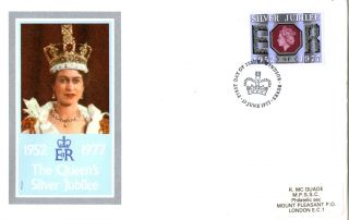 15 June 1977 Silver Jubilee 9p Philart First Day Cover Windsor Shs photo
