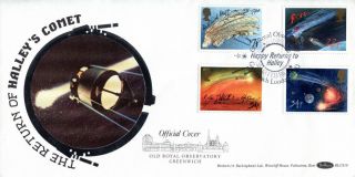 18 February 1986 Halleys Comet Benham Blcs 10 First Day Cover Greenwich Shs (a) photo