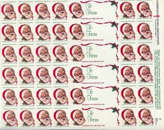 Sheet Of 1983 Christmas Seals photo