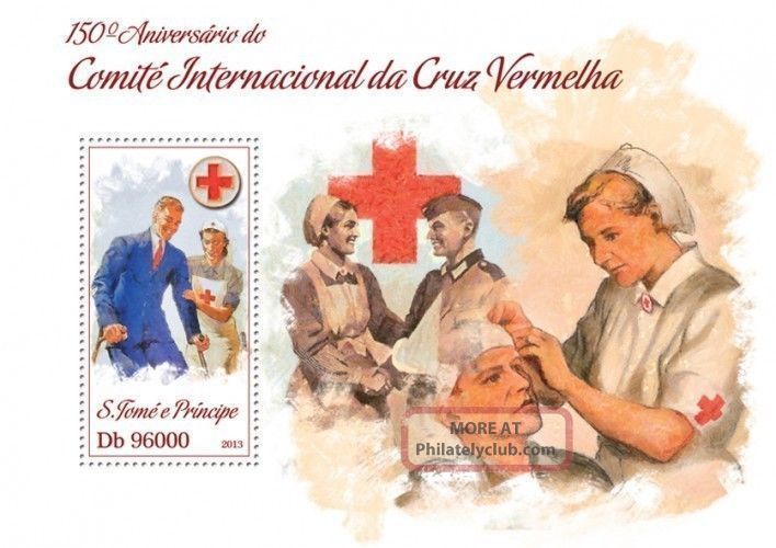 Sao Tome 2013 Red Cross Medicine Nurse S/s Organizations photo