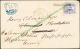 1869 114 3¢ Ultramarine Postal Cover Unusual Usage Unknown Cancel Boston Mass Transportation photo 3