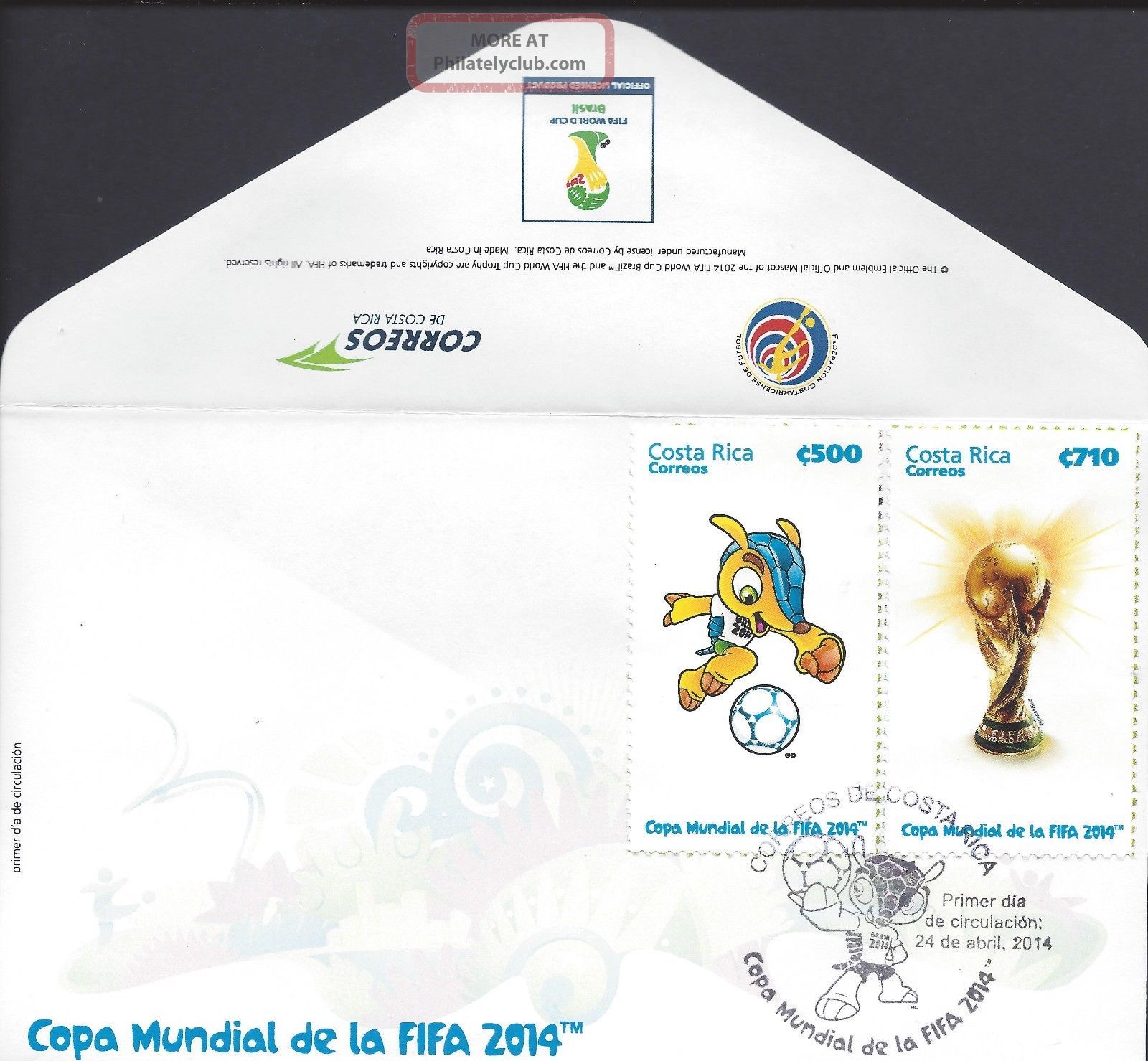 Costa Rica World Cup Fifa 2014,  Copa Mundial De La Fifa Fdc Sports photo